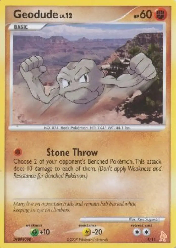 Geodude (1/11) [Diamond & Pearl: Trainer Kit - Lucario] - Pokemon Single