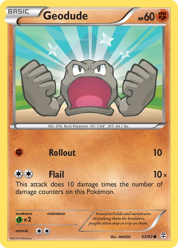 Geodude (43/83) [XY: Generations] - Pokemon Single