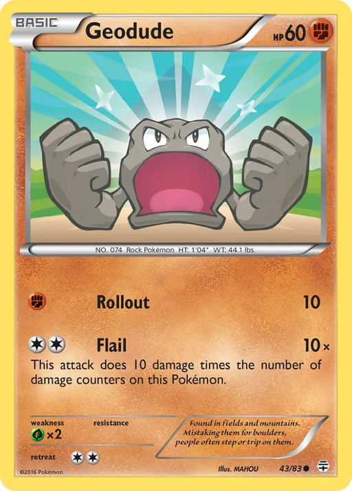 Geodude (43/83) [XY: Generations] - Pokemon Single