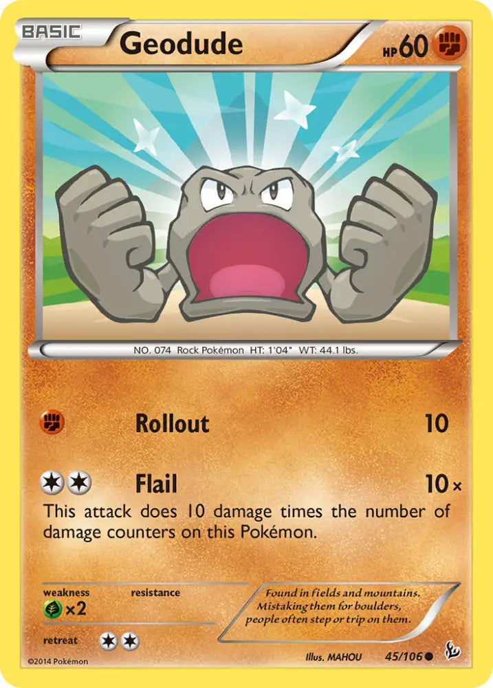 Geodude (45/106) [XY: Flashfire] - Pokemon Single
