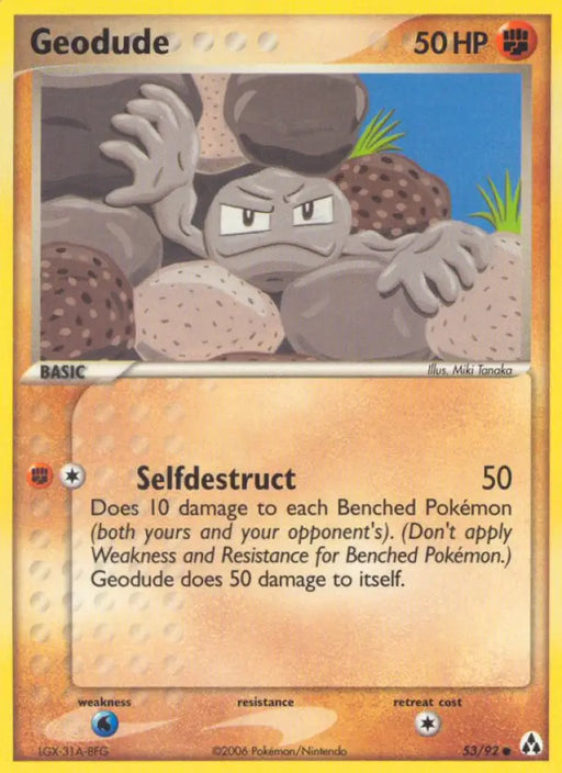 Geodude (53/92) [EX: Legend Maker] - Pokemon Single