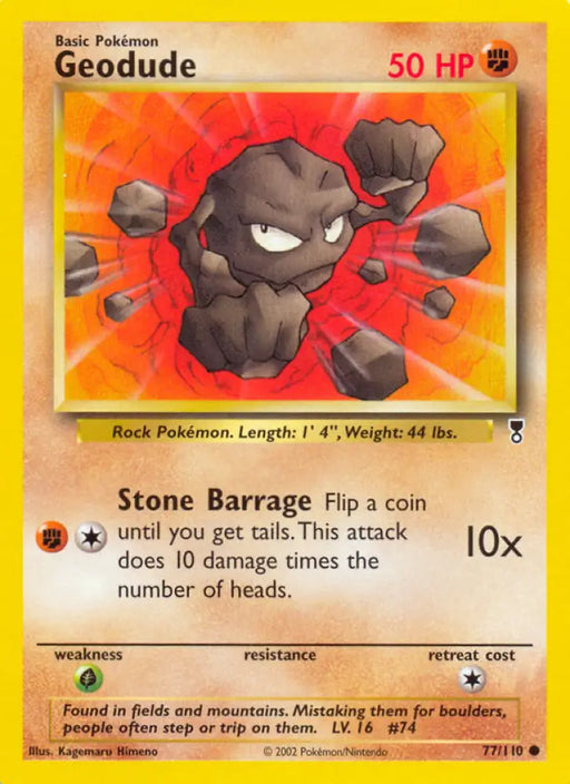 Geodude (77/110) [Legendary Collection] - Pokemon Single