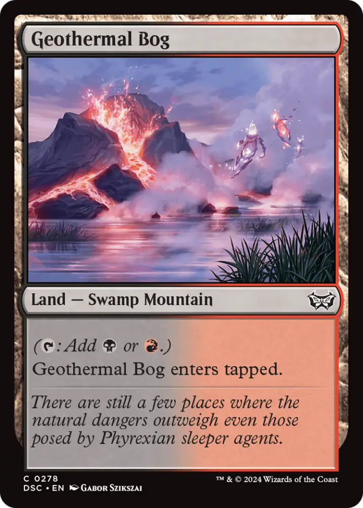 Geothermal Bog [Duskmourn: House of Horror Commander] - MTG Single