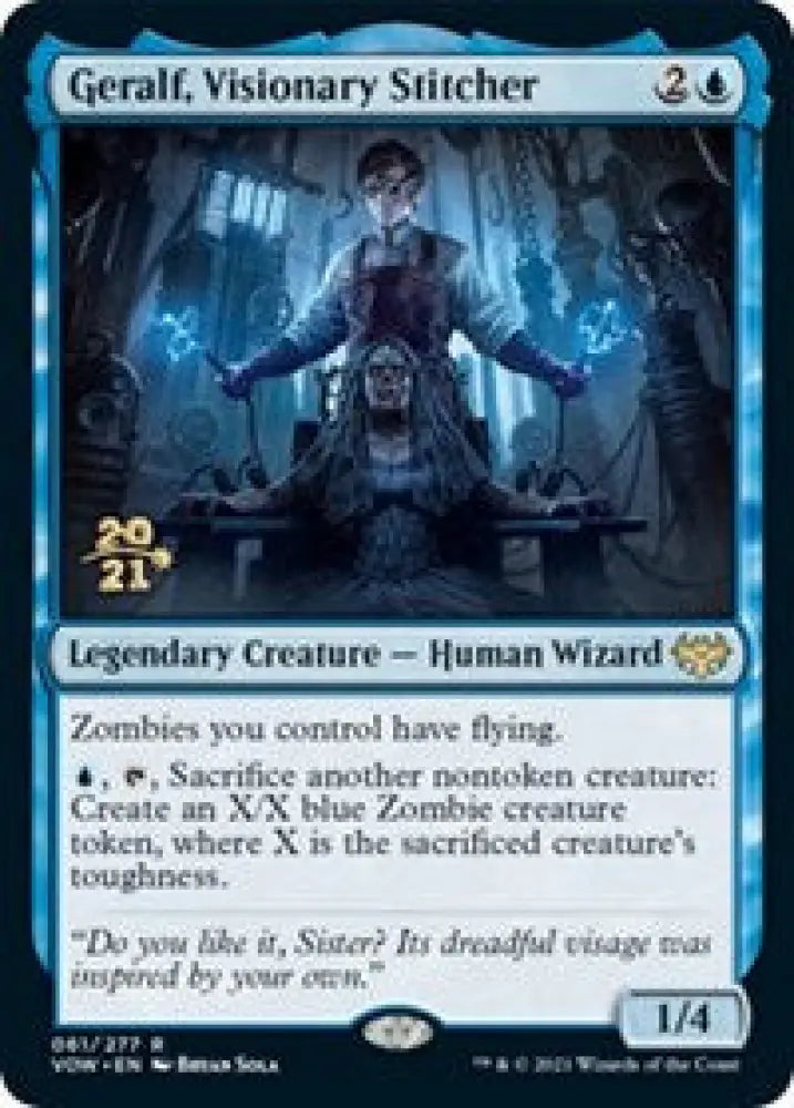 Geralf, Visionary Stitcher (61) [Prerelease Cards]