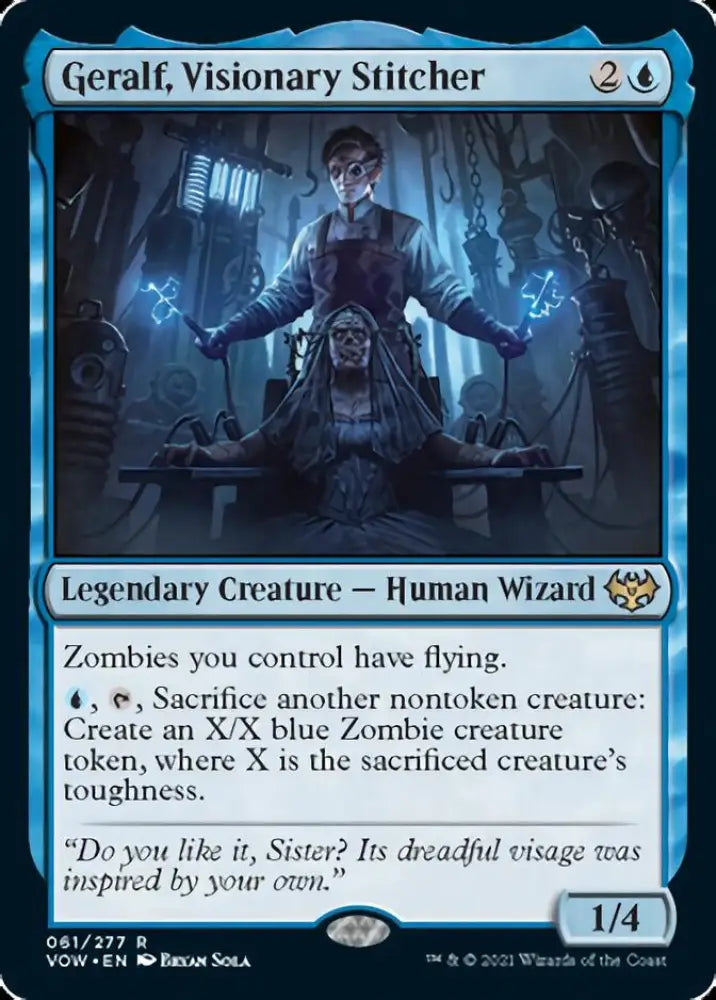 Geralf Visionary Stitcher [Innistrad: Crimson Vow] - MTG Single