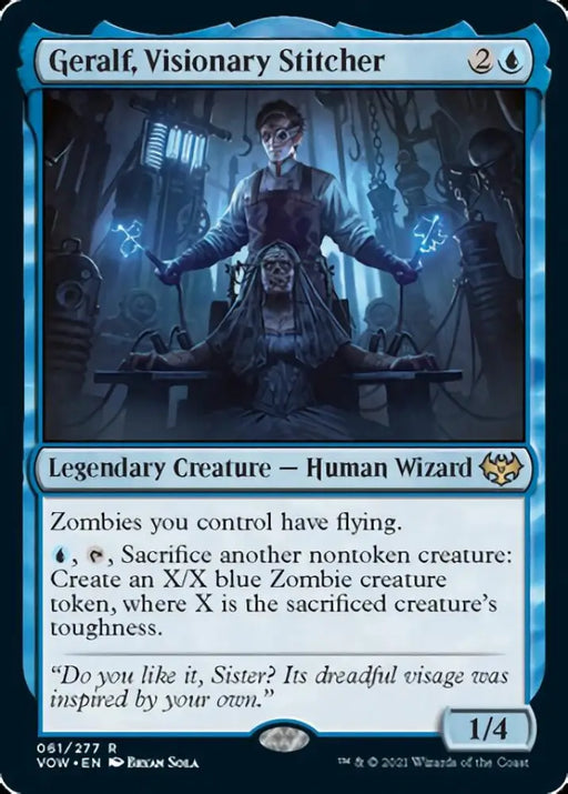Geralf Visionary Stitcher [Innistrad: Crimson Vow] - MTG Single