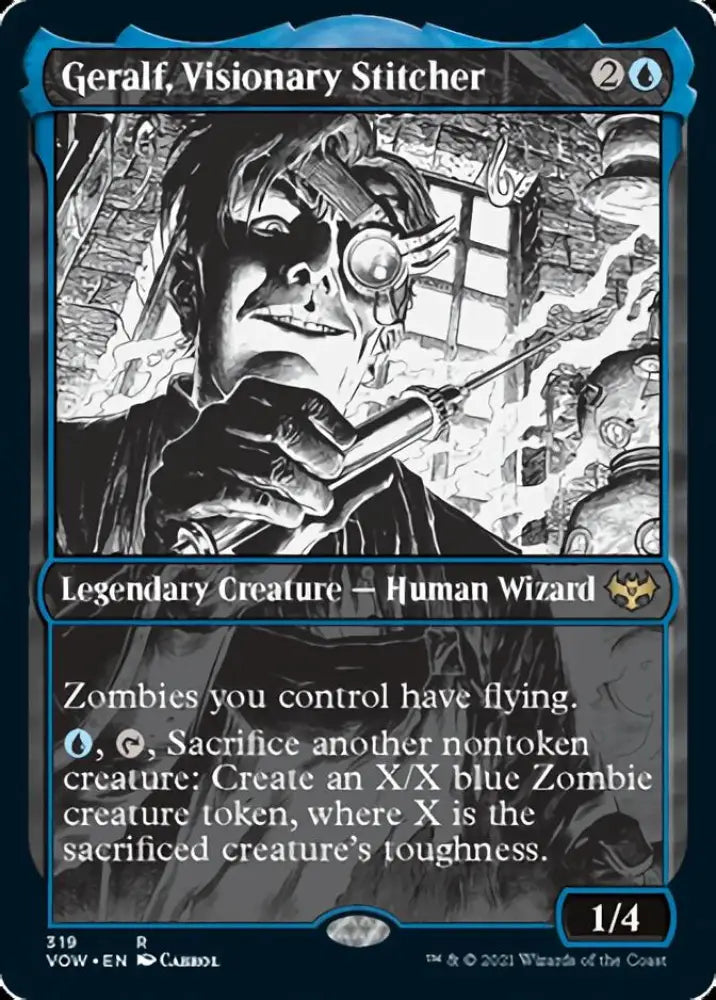 Geralf Visionary Stitcher (Showcase Eternal Night) [Innistrad: Crimson Vow] - MTG Single