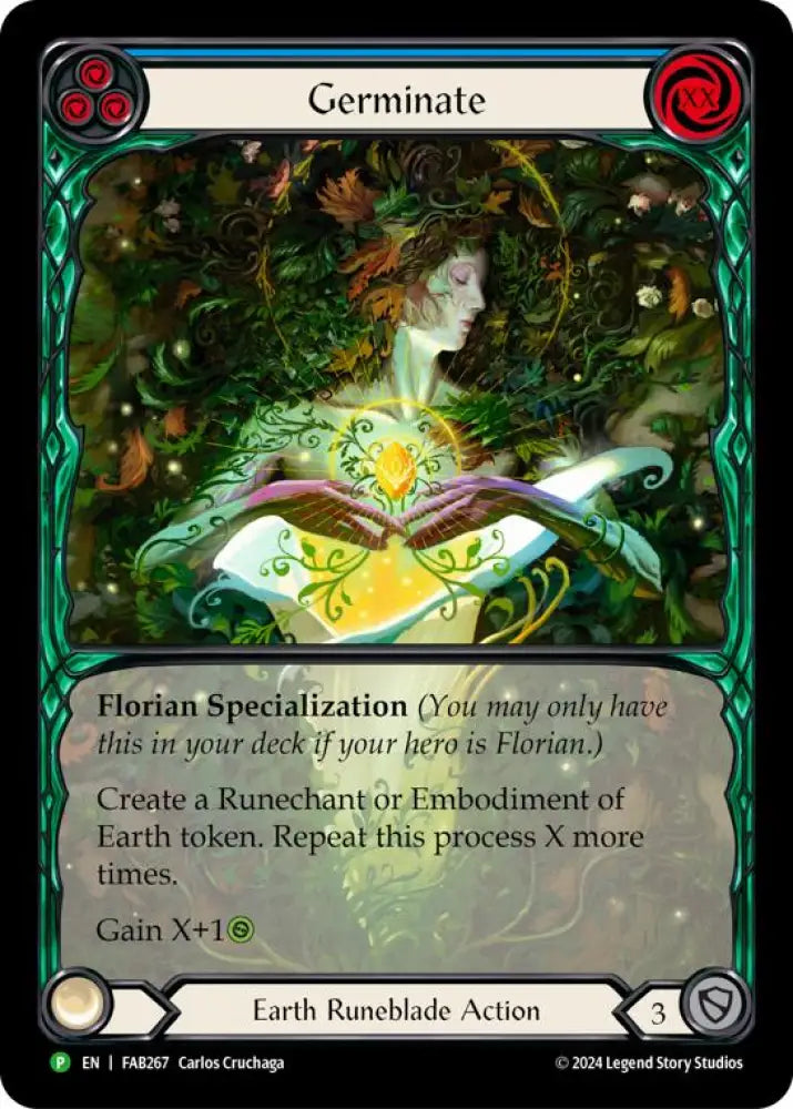 Germinate (Extended Art) [FAB267] (Promo) Rainbow Foil - Flesh And Blood Single