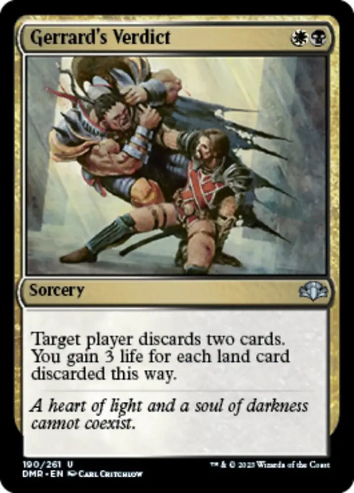 Gerrard’s Verdict [Dominaria Remastered] - MTG Single