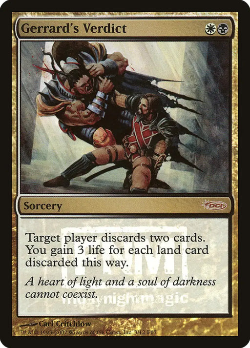 Gerrard’s Verdict [Friday Night Magic 2007] - MTG Single