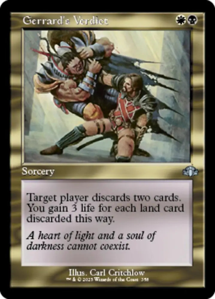 Gerrard’s Verdict (Retro) [Dominaria Remastered] - MTG Single