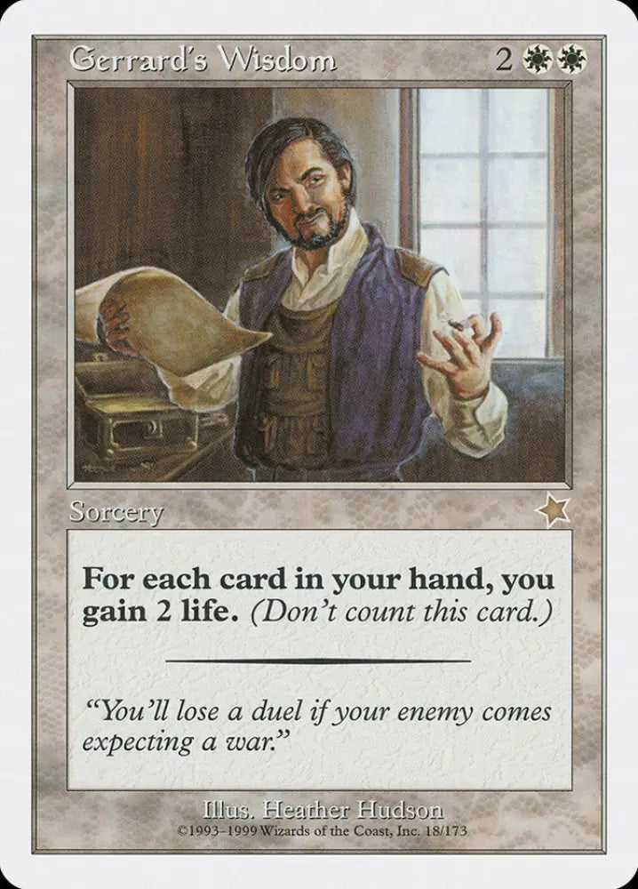 Gerrard’s Wisdom [Starter 1999] - MTG Single