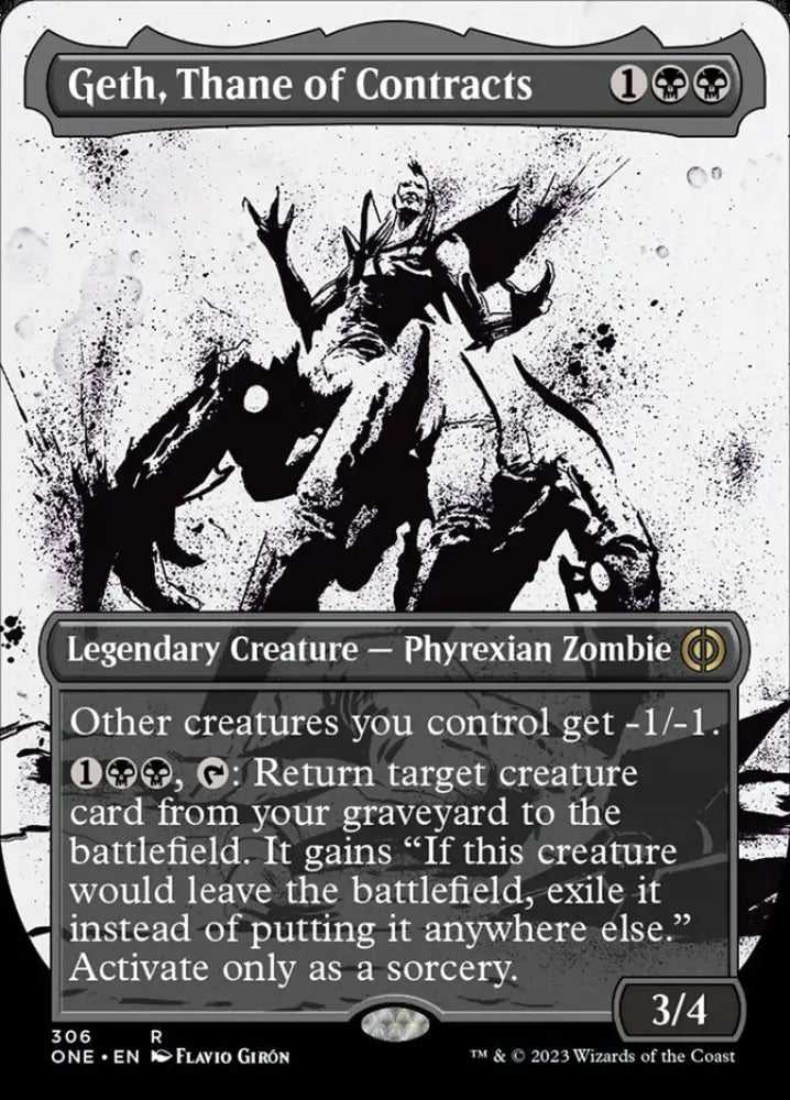 Geth Thane of Contracts (Borderless Ichor) [Phyrexia: All Will Be One] - MTG Single