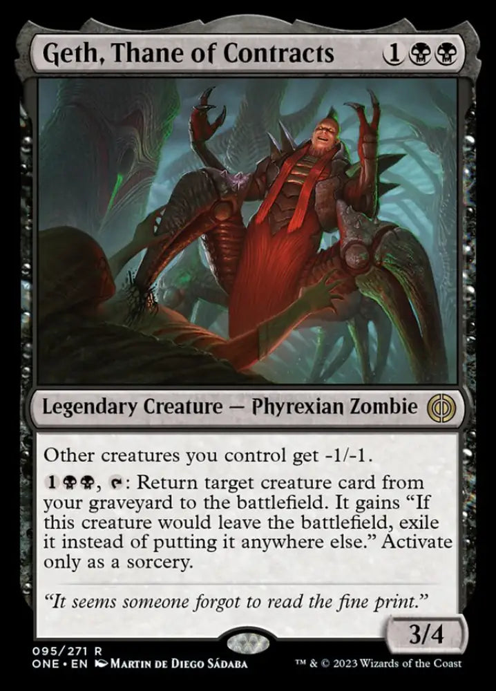 Geth Thane of Contracts [Phyrexia: All Will Be One] - MTG Single