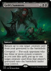 Geth’s Summons (Extended Art) [Phyrexia: All Will Be One Commander] - MTG Single