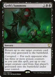 Geth’s Summons [Phyrexia: All Will Be One Commander] - MTG Single