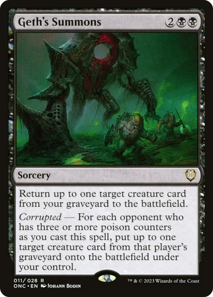 Geth’s Summons [Phyrexia: All Will Be One Commander] - MTG Single