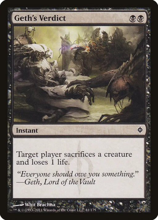 Geth’s Verdict [New Phyrexia] - MTG Single