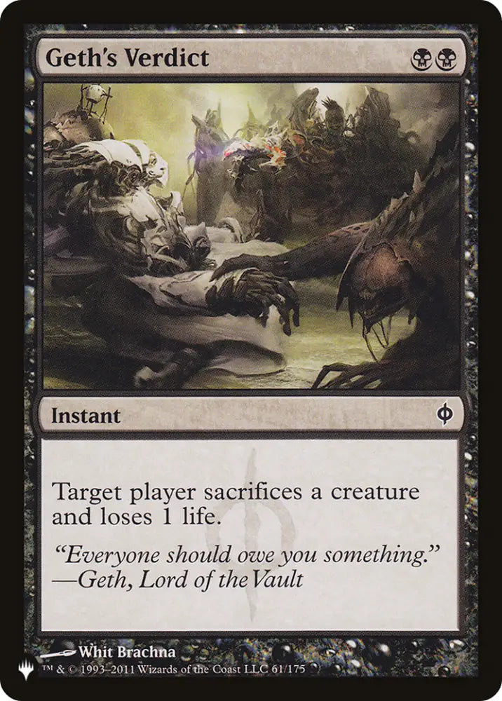 Geth’s Verdict [The List] - MTG Single