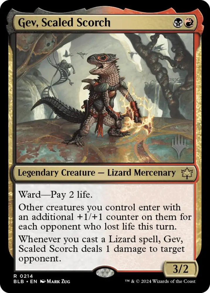 Gev Scaled Scorch (Promo Pack) [Bloomburrow Promos] - MTG Single