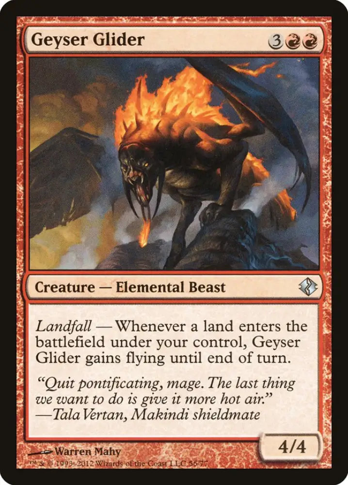 Geyser Glider [Duel Decks: Venser vs. Koth] - MTG Single