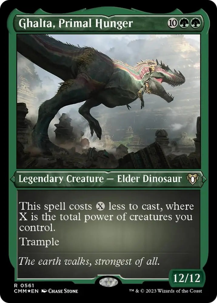 Ghalta Primal Hunger (Foil Etched) [Commander Masters] - MTG Single