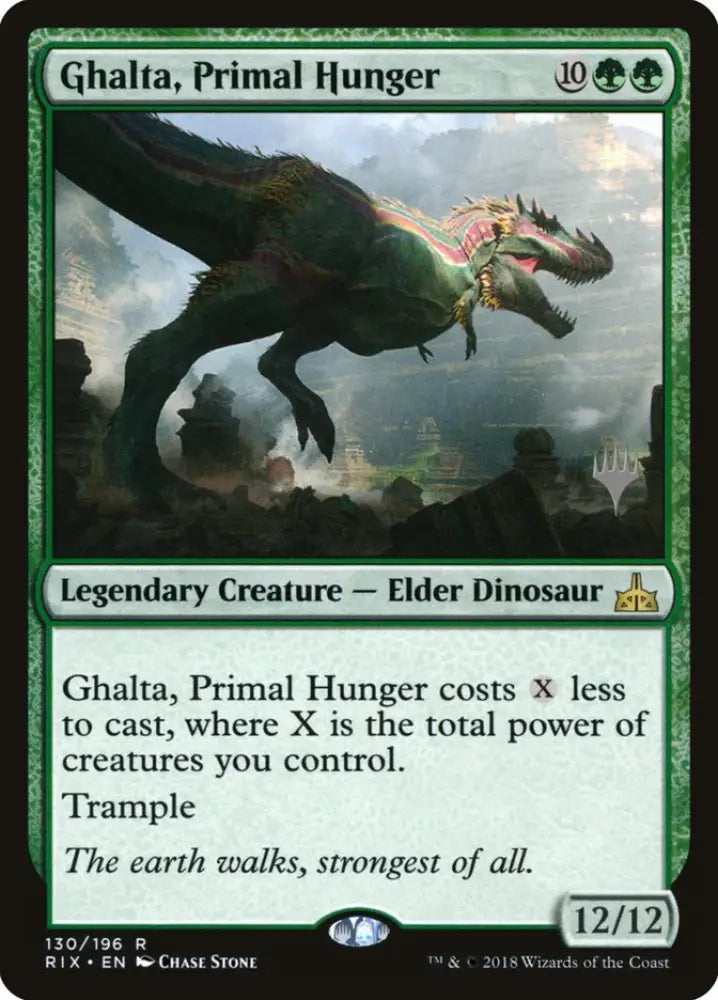 Ghalta Primal Hunger (Promo Pack) [Rivals of Ixalan Promos] - MTG Single
