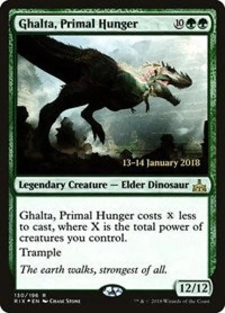 Ghalta, Primal Hunger (RIX) (130) [Prerelease Cards]