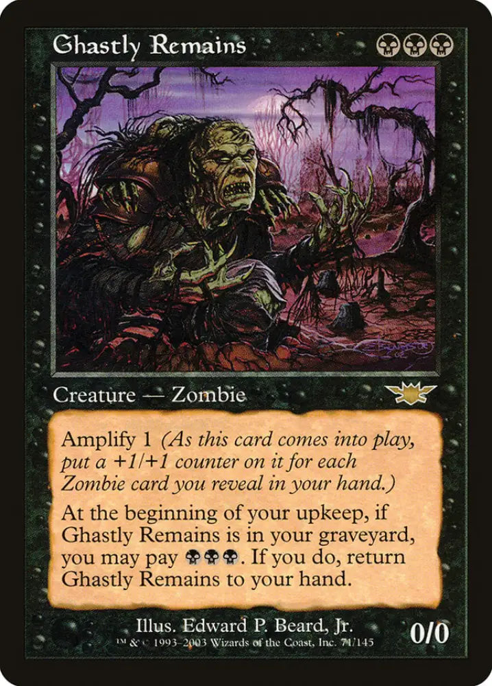 Ghastly Remains [Legions] - MTG Single