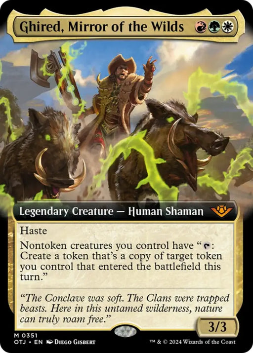 Ghired Mirror of the Wilds (Extended Art) [Outlaws of Thunder Junction] - MTG Single