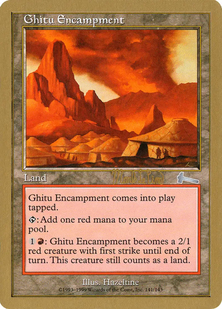 Ghitu Encampment (Mark Le Pine) [World Championship Decks 1999] - MTG Single