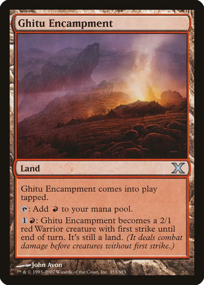 Ghitu Encampment [Tenth Edition] - MTG Single