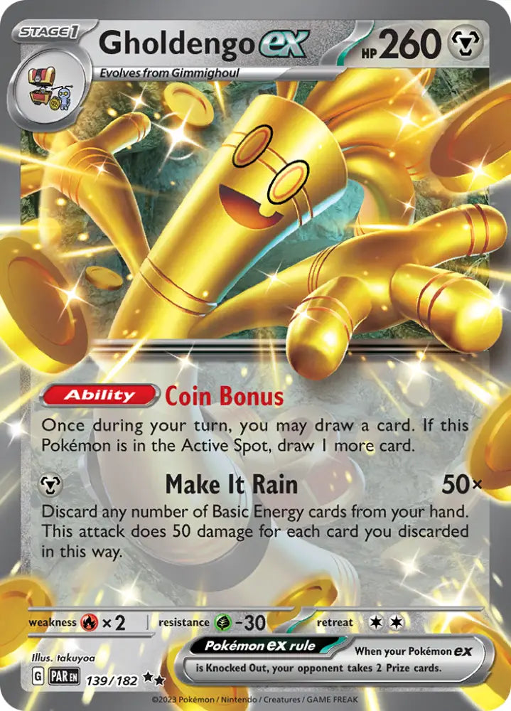 Gholdengo ex (139/182) [Scarlet & Violet: Paradox Rift] - Pokemon Single