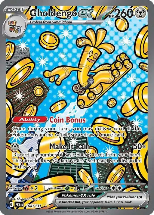 Gholdengo ex (164/131) [Scarlet & Violet: Prismatic Evolutions] - Pokemon Single
