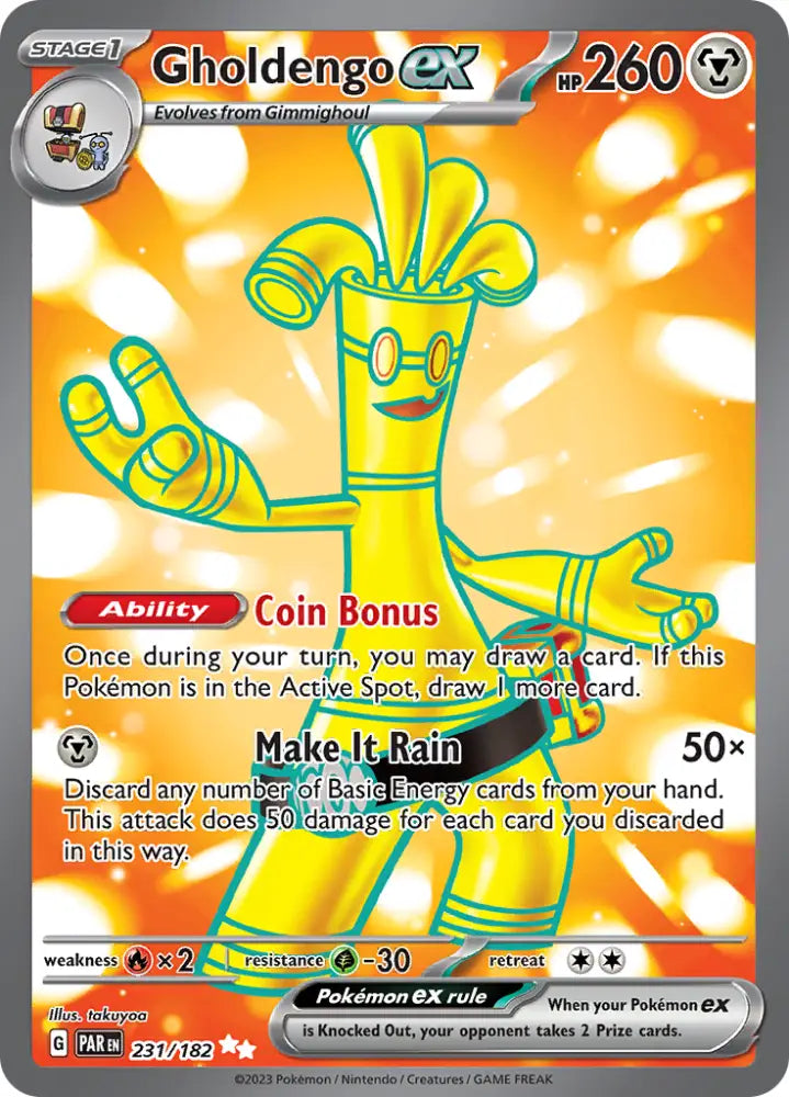 Gholdengo ex (231/182) [Scarlet & Violet: Paradox Rift] - Pokemon Single
