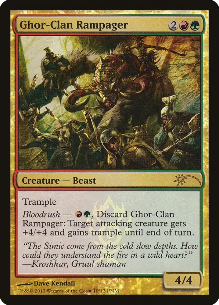 Ghor-Clan Rampager [Friday Night Magic 2013] - MTG Single