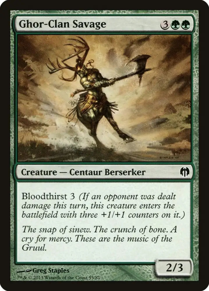 Ghor-Clan Savage [Duel Decks: Heroes vs. Monsters] - MTG Single
