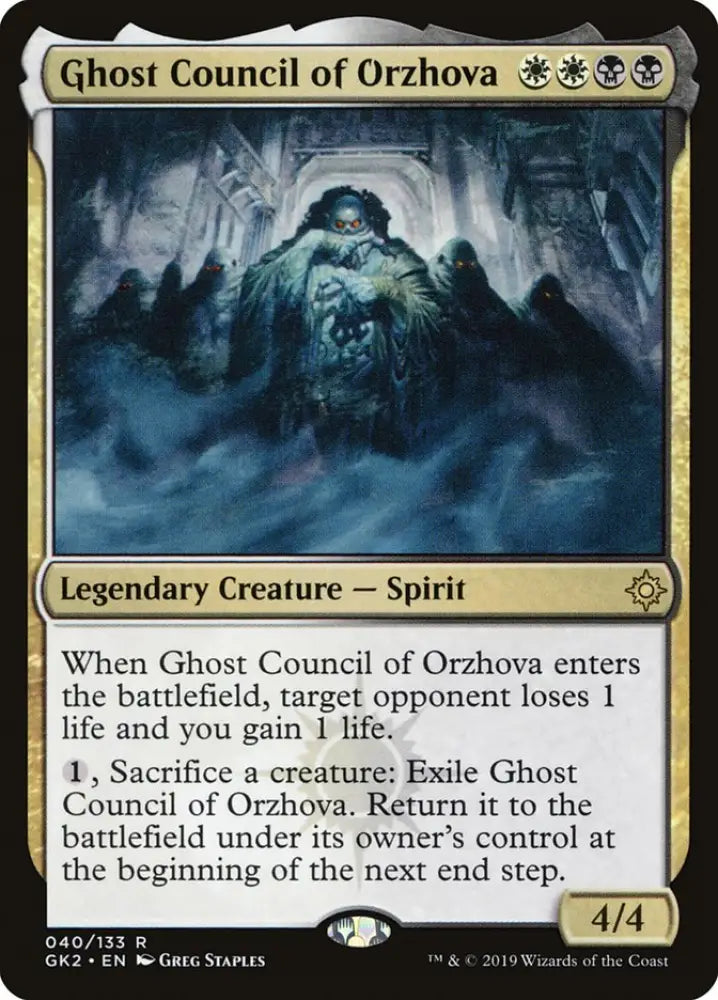 Ghost Council of Orzhova [Ravnica Allegiance Guild Kit] - MTG Single
