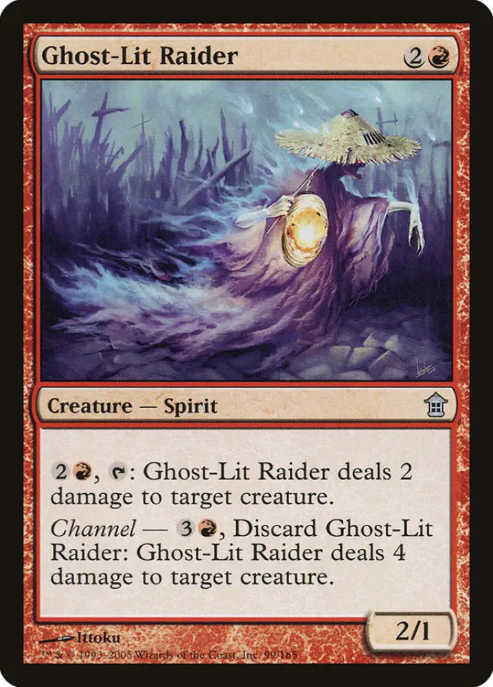 Ghost-Lit Raider [Saviors of Kamigawa] - MTG Single