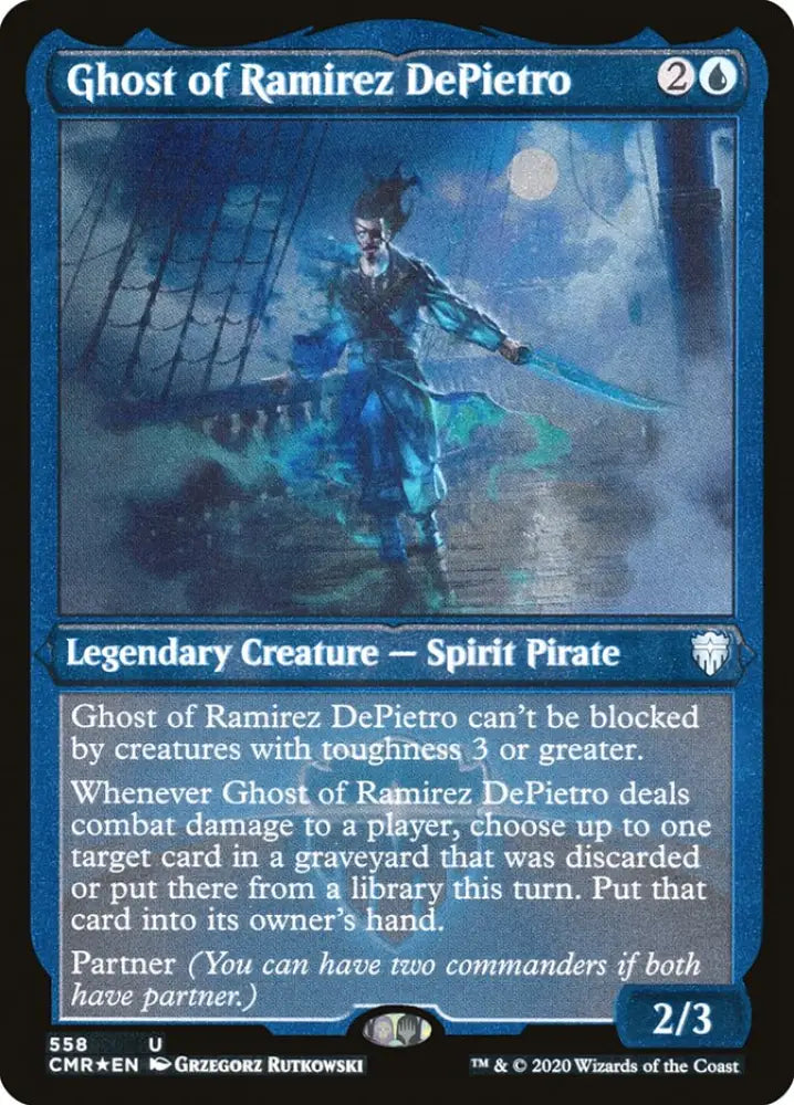 Ghost of Ramirez DePietro (Etched) [Commander Legends] - MTG Single