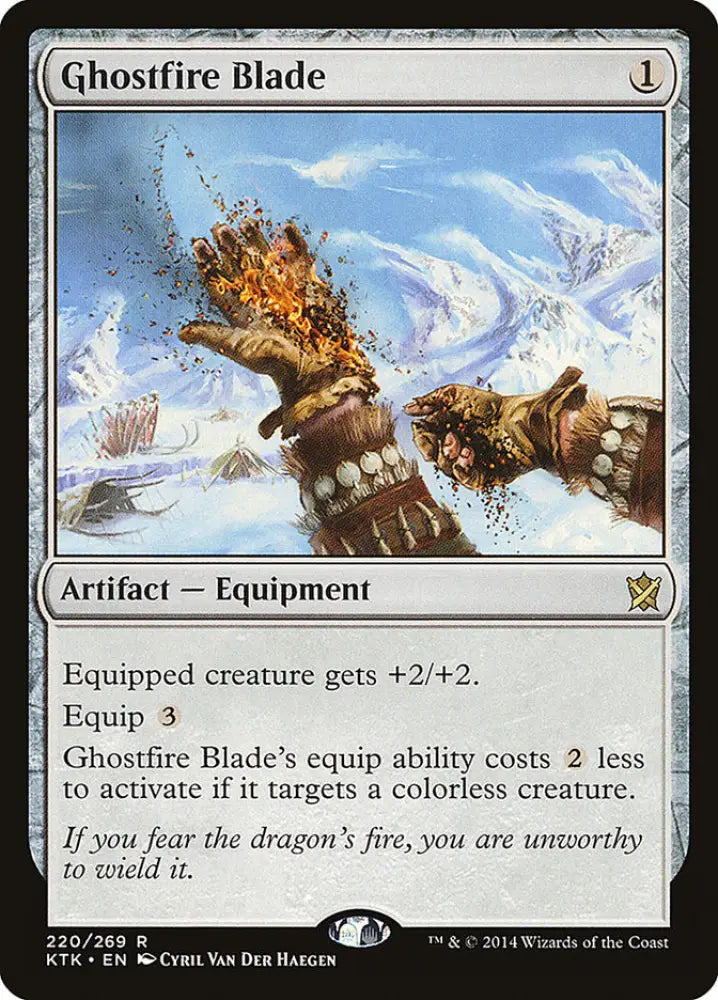 Ghostfire Blade [Khans of Tarkir] - MTG Single