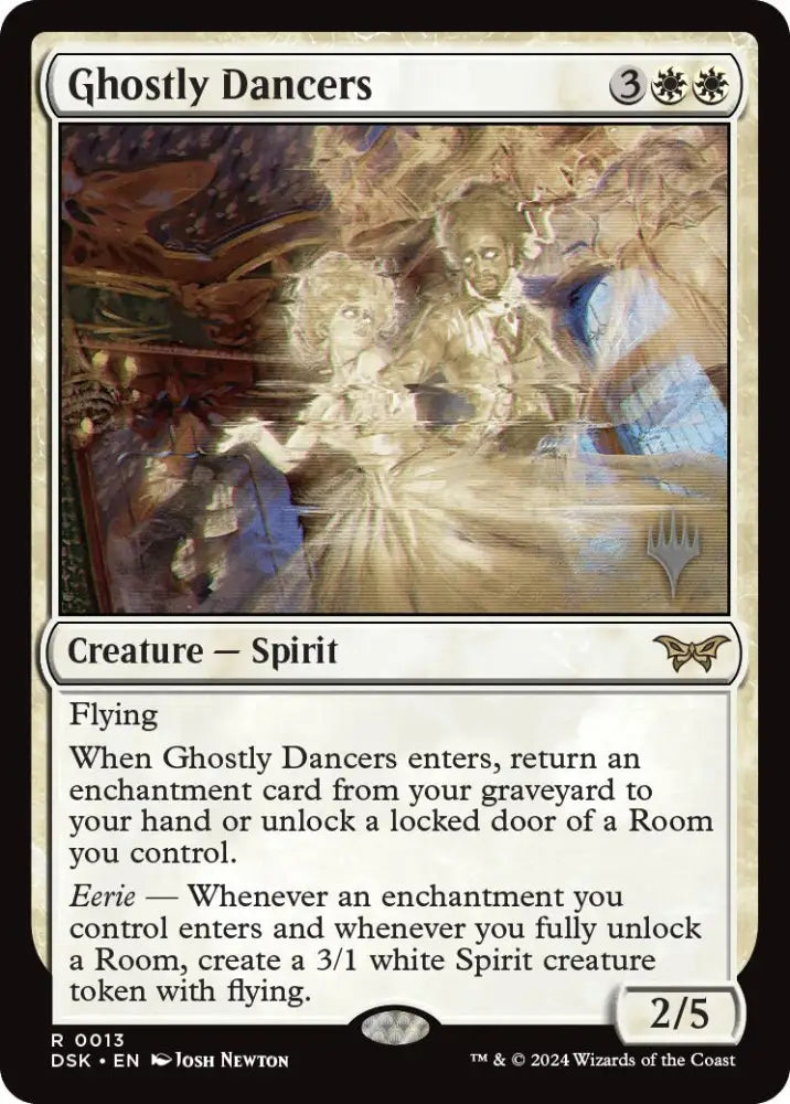 Ghostly Dancers (Promo Pack) [Duskmourn: House of Horror Promos] - MTG Single