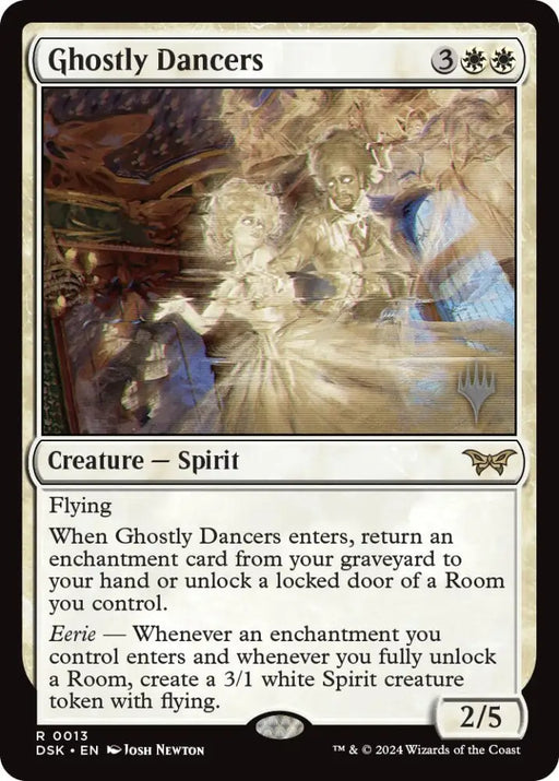Ghostly Dancers (Promo Pack) [Duskmourn: House of Horror Promos] - MTG Single