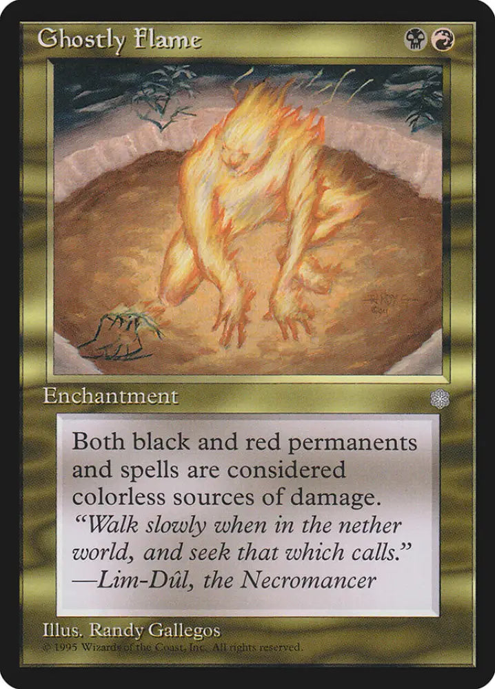 Ghostly Flame [Ice Age] - MTG Single