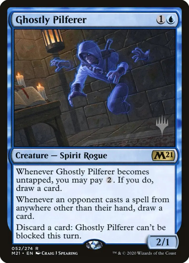 Ghostly Pilferer (Promo Pack) [Core Set 2021 Promos] - MTG Single