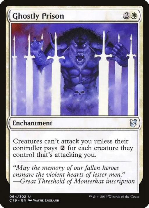 Ghostly Prison [Commander 2019] - MTG Single