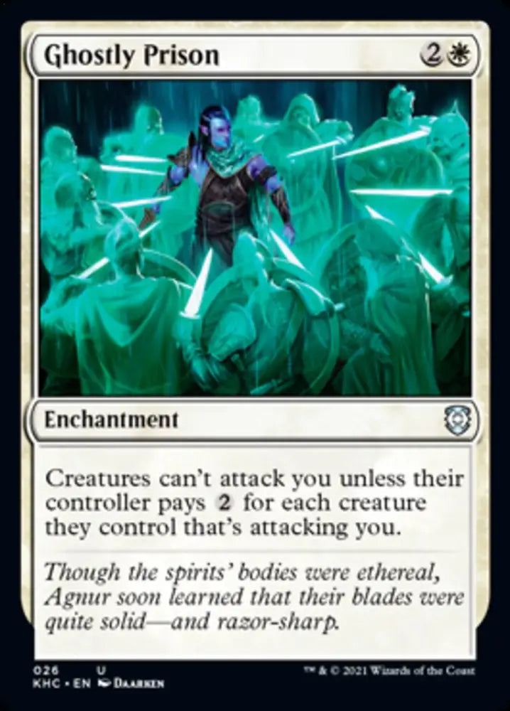 Ghostly Prison [Kaldheim Commander] - MTG Single