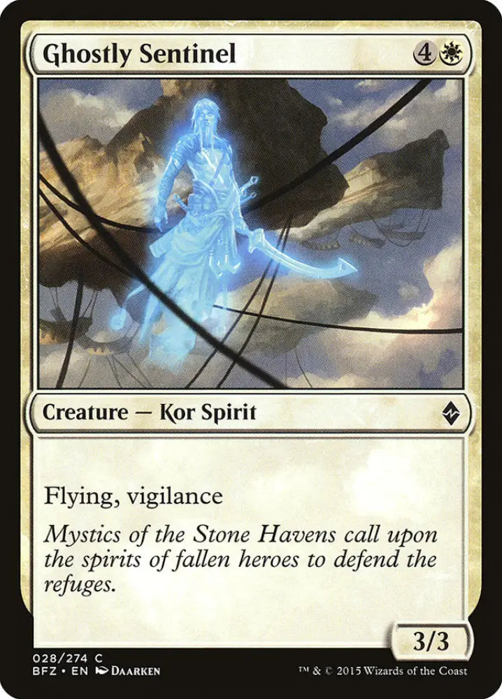Ghostly Sentinel [Battle for Zendikar] - MTG Single
