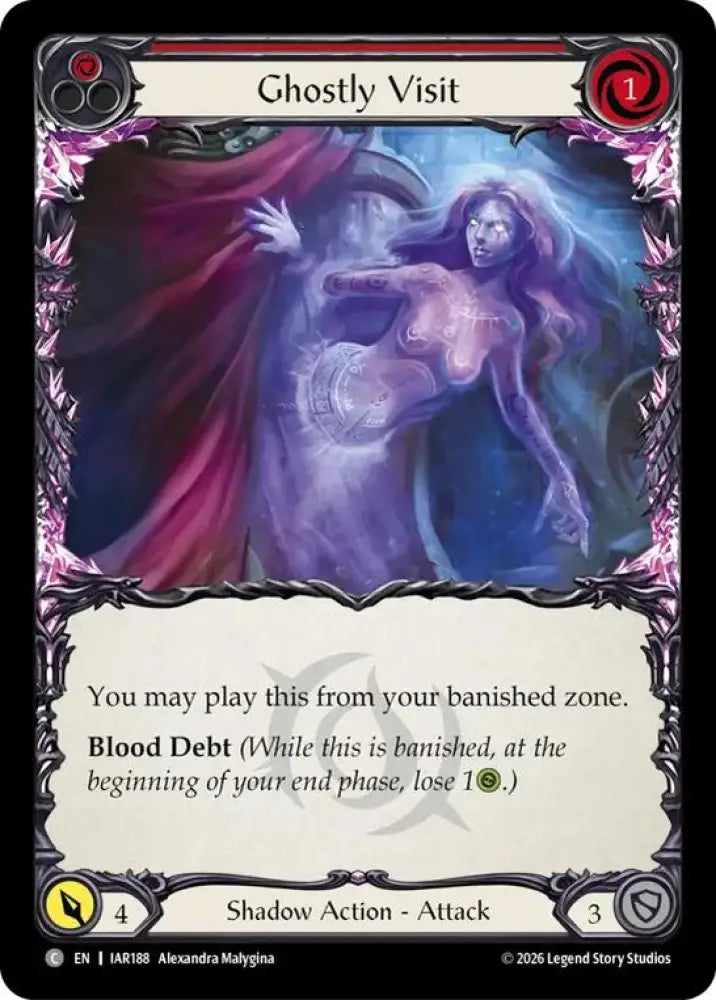 Ghostly Visit (Red) (IAR188) [Usurp the Shadow Throne]