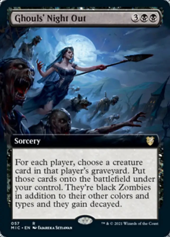 Ghouls’ Night Out (Extended Art) [Innistrad: Midnight Hunt Commander] - MTG Single